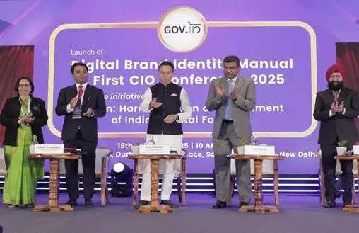 <p>Union Minister of State for Electronics and IT, Jitin Prasada, MeitY Secretary, S. Krishnan, and others at the inaugural Chief Information Officer (CIO) Conference 2025 in New Delhi on Tuesday.<br></p>