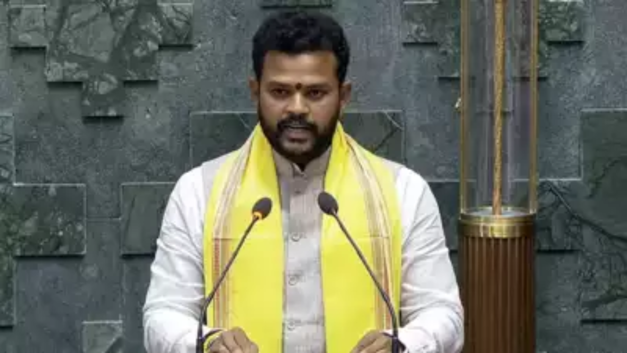 <p>Civil aviation minister K Rammohan Naidu (file photo)</p>