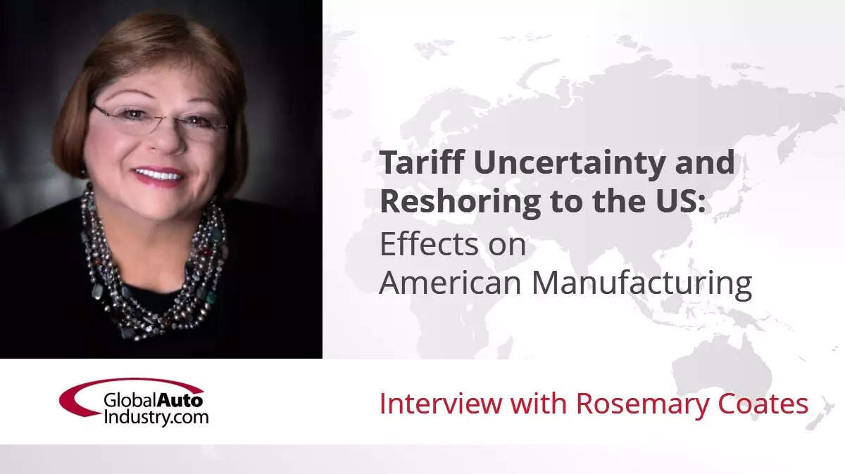 <p>Ron Hesse speaks with Rosemary Coates, Founder and Executive Director of the Reshoring Institute.</p>