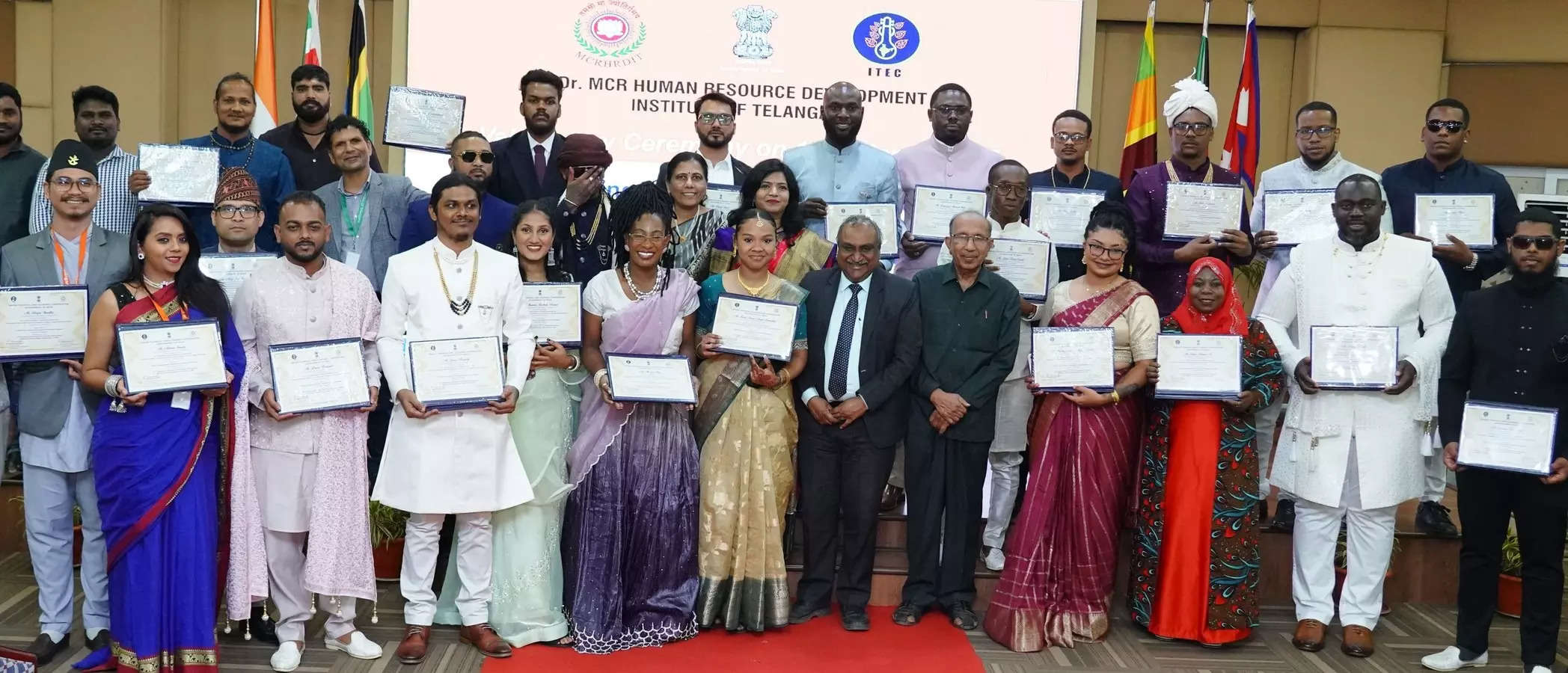 <p>A two-week ITEC-training program for 26 journalists and media professionals from Guyana, Tanzania, Suriname, Nepal, and Sri Lanka, conducted by Dr MCR HRD Institute of Telangana, concludes on Saturday.</p>