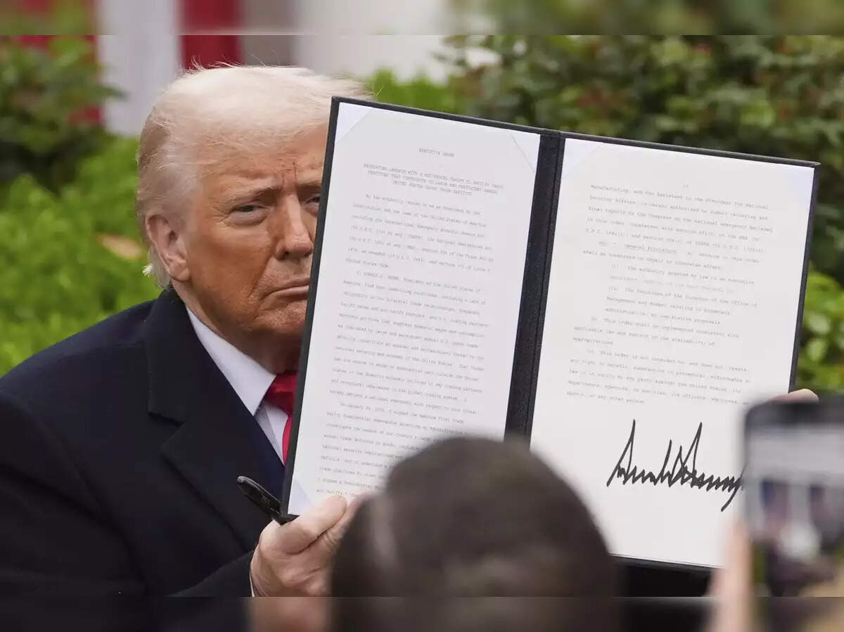 <p>As part of reciprocal tariffs on about 60 countries to counter higher duties on American products imposed globally</p>