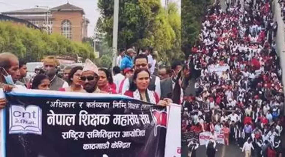 <p>The federation, which is the umbrella body of Nepal school teachers, urged the teachers nationwide to shut their schools and gather in Kathmandu to join the protest.</p>