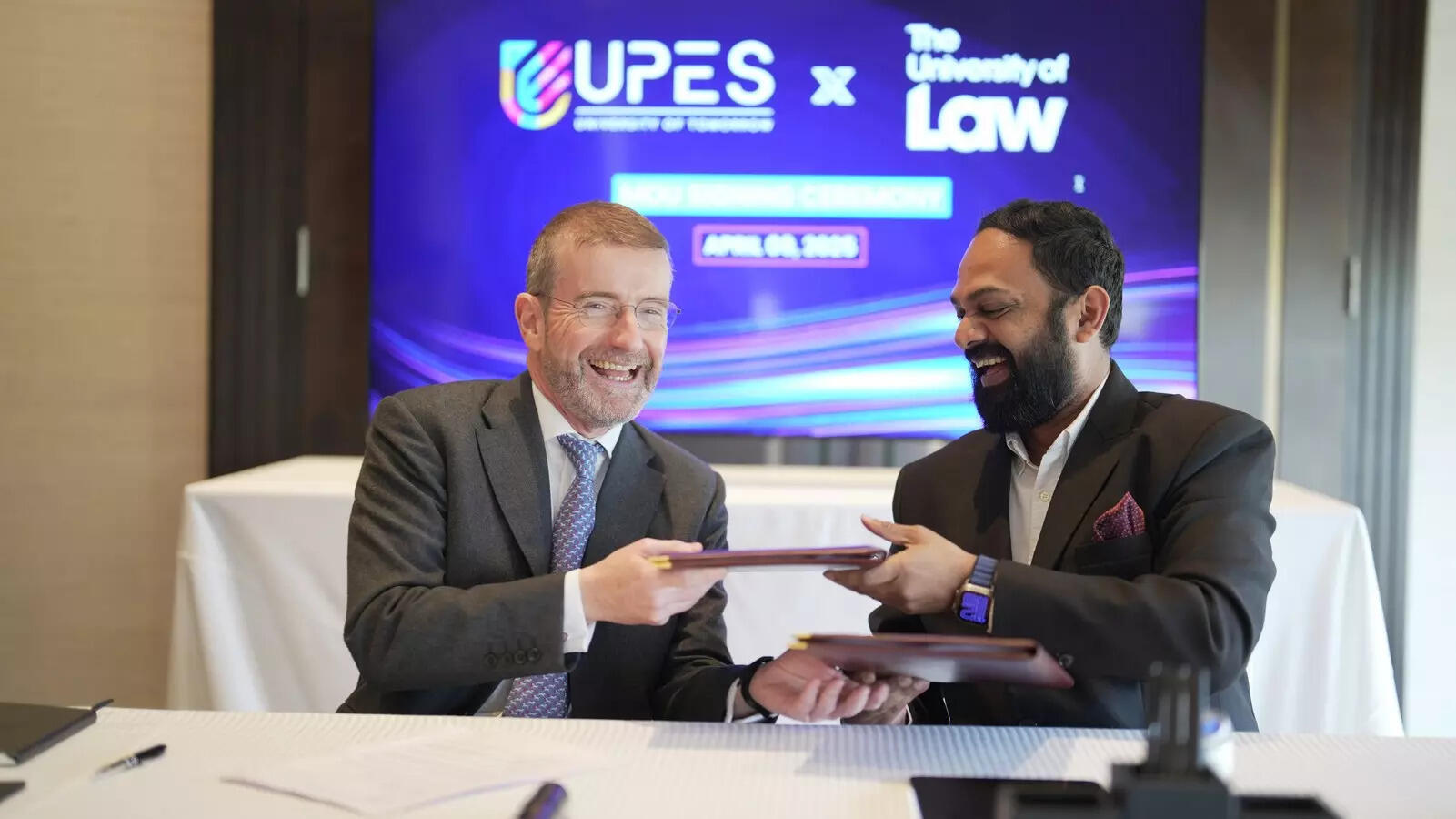 <p>UPES partners with University of Law to establish Centre of Excellence focusing on AI and ethics</p>