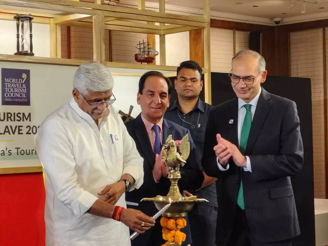 <p>Gajendra Singh Shekhawat, union minister of culture and tourism inaugurating the India Travel & Tourism Sustainability Conclave 2025 hosted by MakeMyTrip Foundation in association with WTTCII in Delhi.</p>