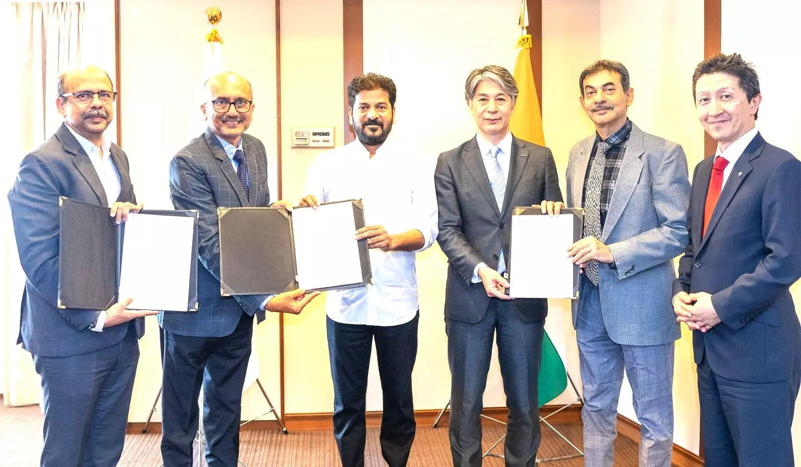 <p>The MoU was formalized in the presence of Telangana Chief Minister A. Revanth Reddy, who is currently leading an official delegation in Japan.</p>
