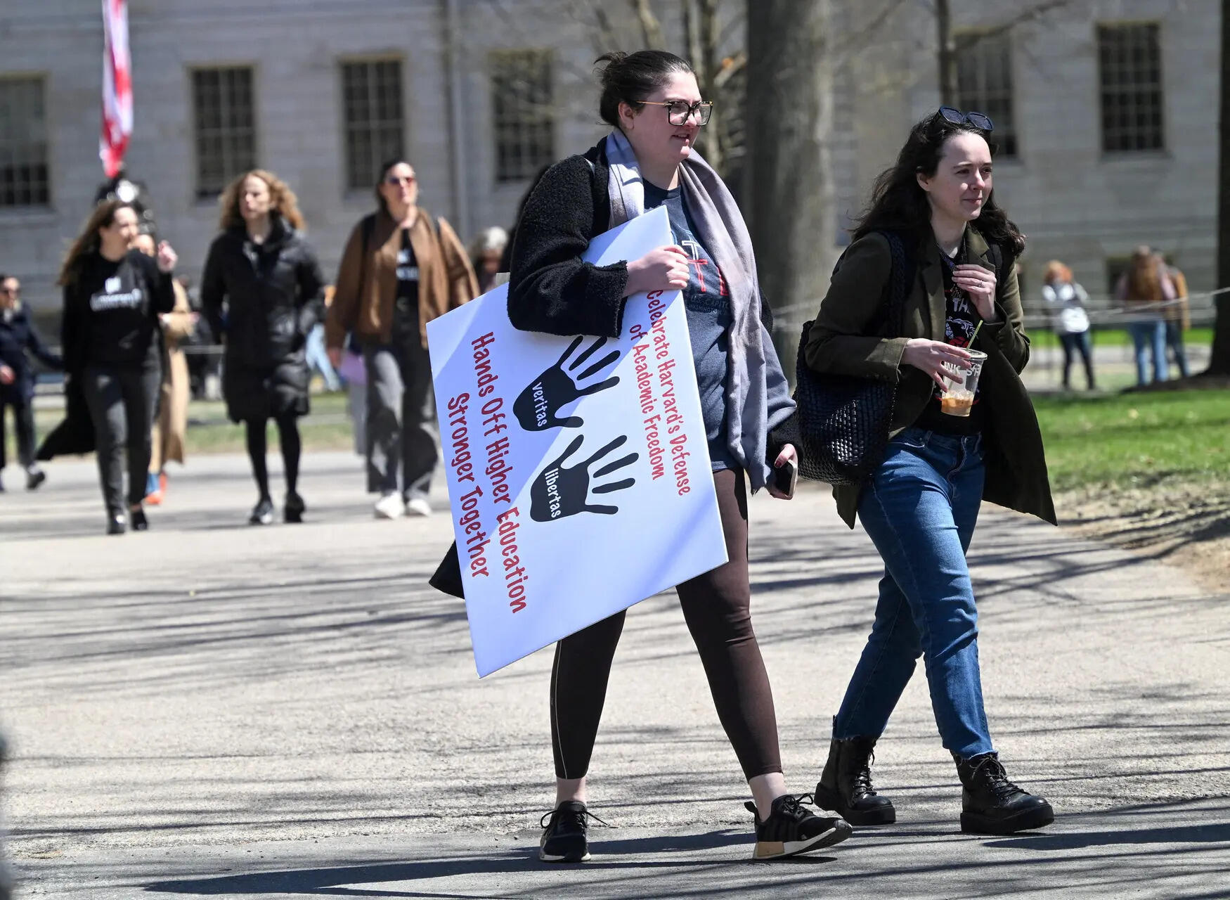 <p>Trump has threatened to withhold federal funding to those institutions over the issues. Rights advocates have condemned what they call an assault on free speech and academic freedom</p>