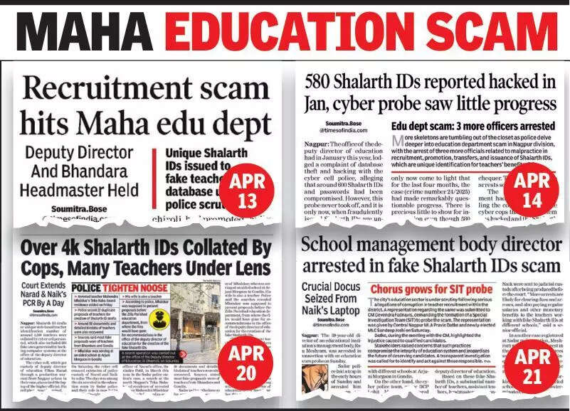 <p>Deputy director of education, Ulhas Narad, along with other senior officials, have already been arrested on charges of malpractices, including creation of 540 fake Shalarth IDs, which enabled headmasters, teachers and other department employees eligible for govt salaries and benefits. </p>