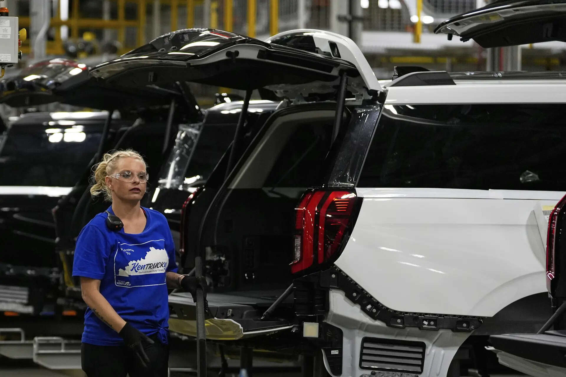 <p>Sales of Ford's pickup trucks, which includes its F series and compact Maverick models, rose 23% at 99,954 units.</p>