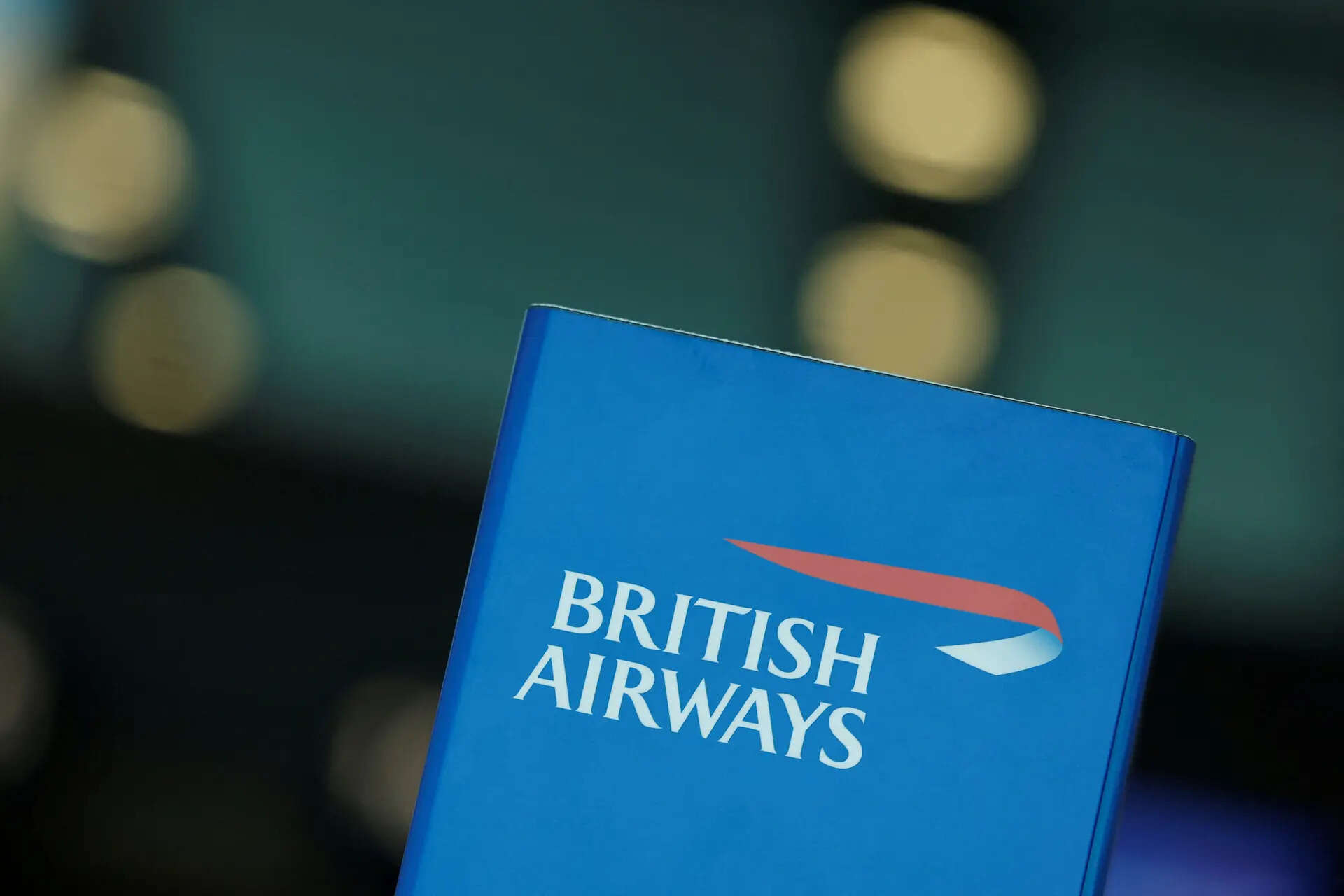 <p>A logo for British Airways is seen at Terminal 2 of Dublin Airport in Dublin, Ireland March 22, 2025</p>
