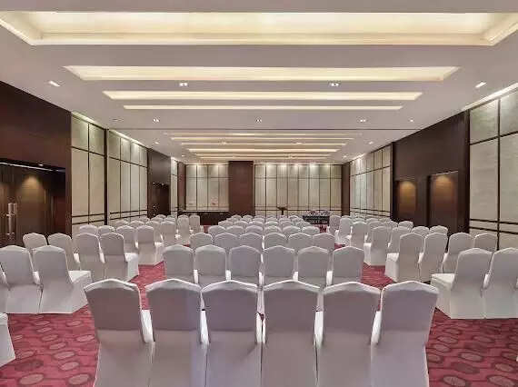 <p>Event space at the DoubleTree by Hilton Gurugram Baani Square.</p>