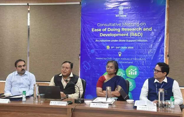 <p>Chaired by Dr VK Saraswat, Member, NITI Aayog, the two-day meeting brings together leaders from India’s scientific, academic, and policy-making communities to chart a roadmap for structural reforms in the R&D ecosystem.</p>