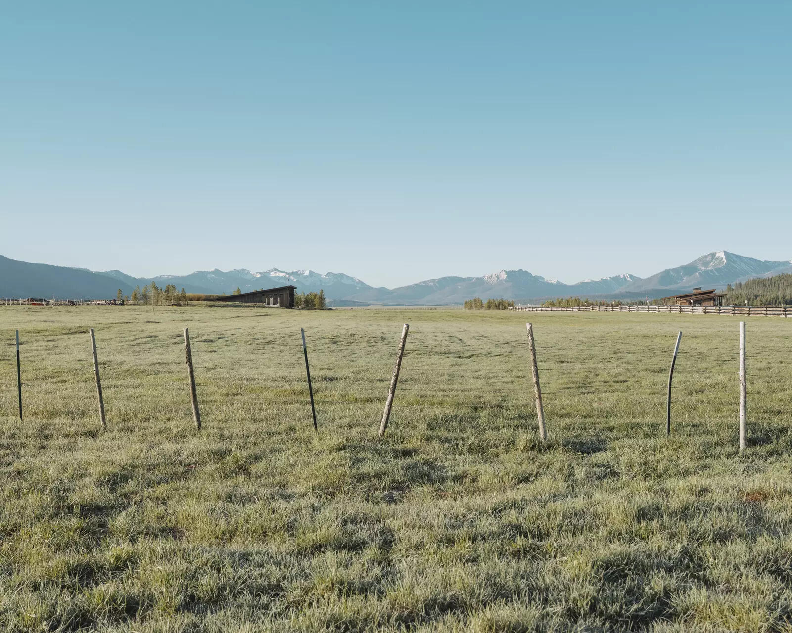 The airstrip and hangar at Michael Boren's Hell Roaring Ranch in the Sawtooth National Recreation Area in Idaho, May 30, 2025. Boren, nominated by President Trump to lead the Forest Service, is accused of threatening trail workers with a helicopter, building an airstrip without a permit and putting a cabin on federal property. (Aaron Agosto/The New York Times)