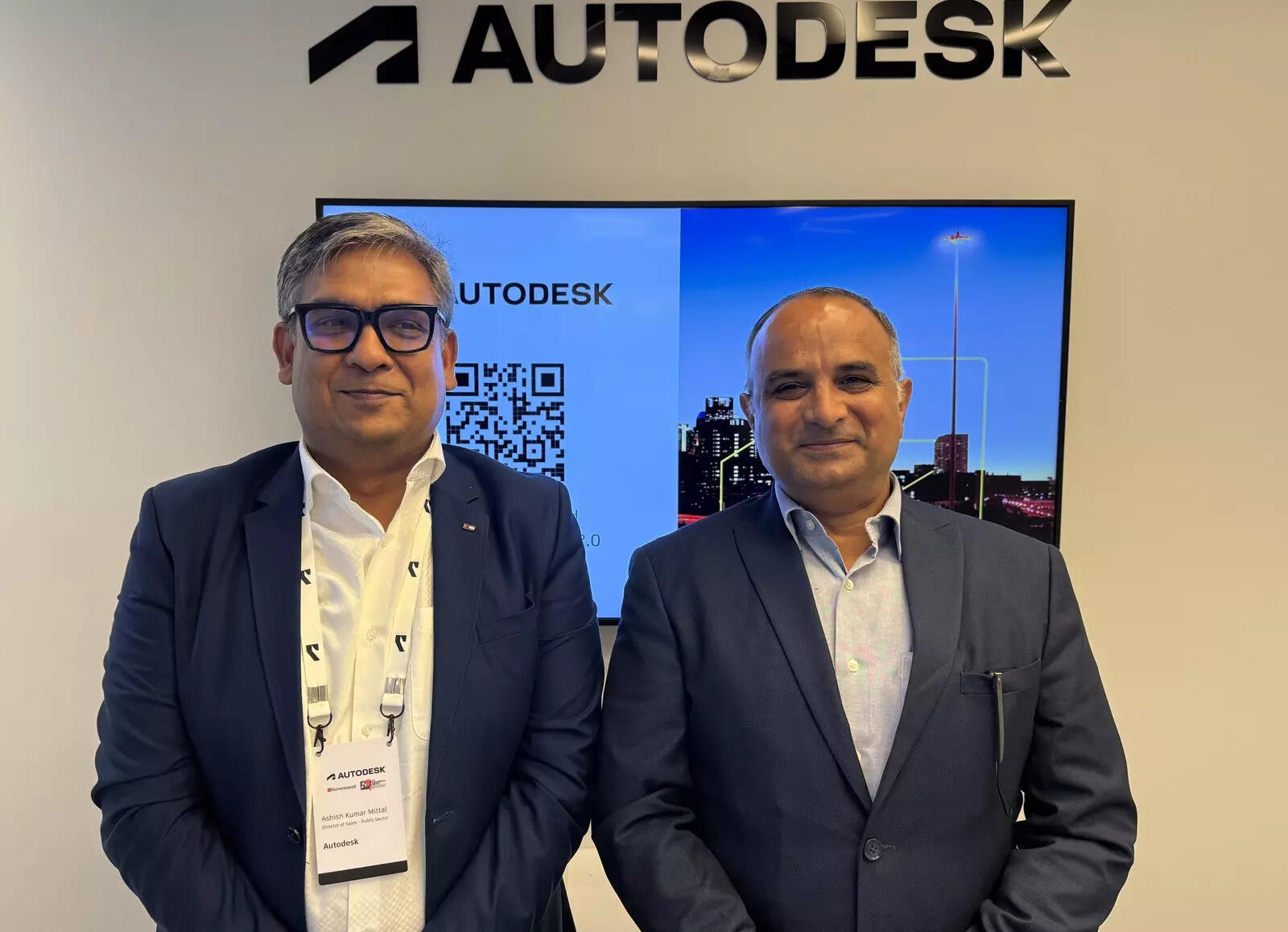 <p>Ashish Kumar Mittal, Director of Sales – Public Sector, and Alok Sharma, Director – AEC (India and SAARC), at Autodesk</p>