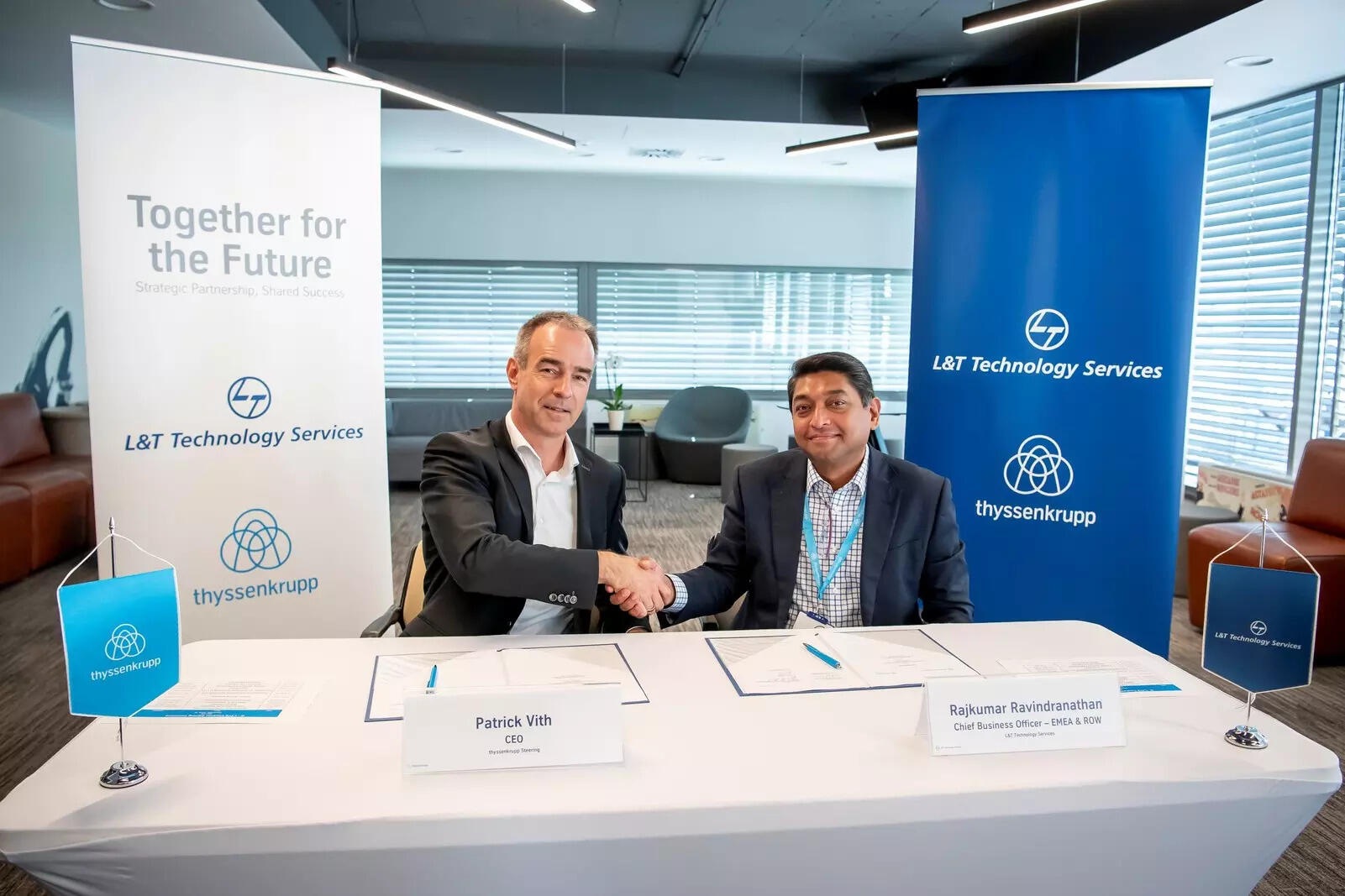 <p>The centre will be established and managed by LTTS, which will deliver software development services on behalf of thyssenkrupp Steering.</p>