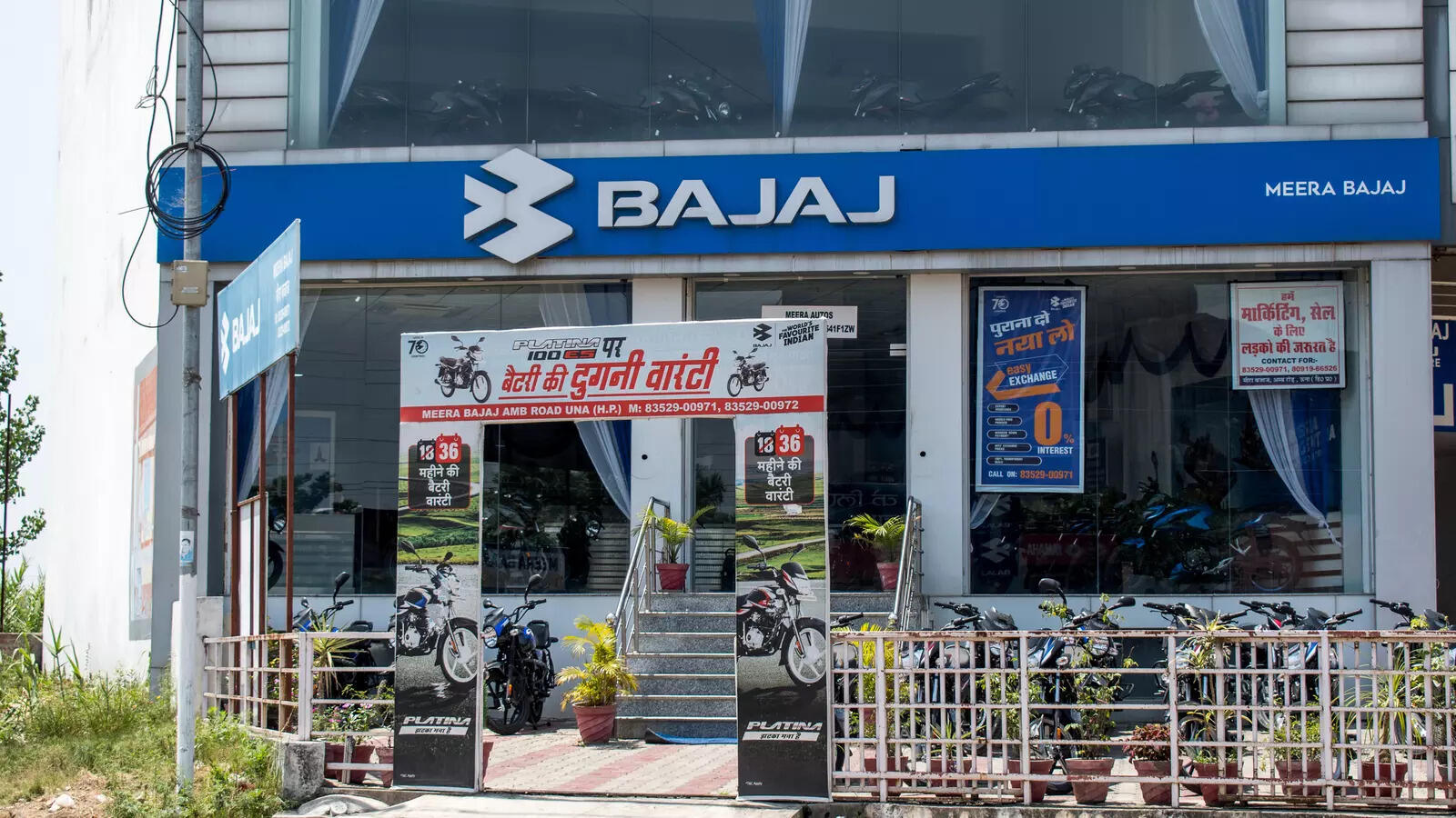 Bajaj Auto posted a muted 1% year-on-year sales growth in June, with total volumes rising to 3,60,806 units.