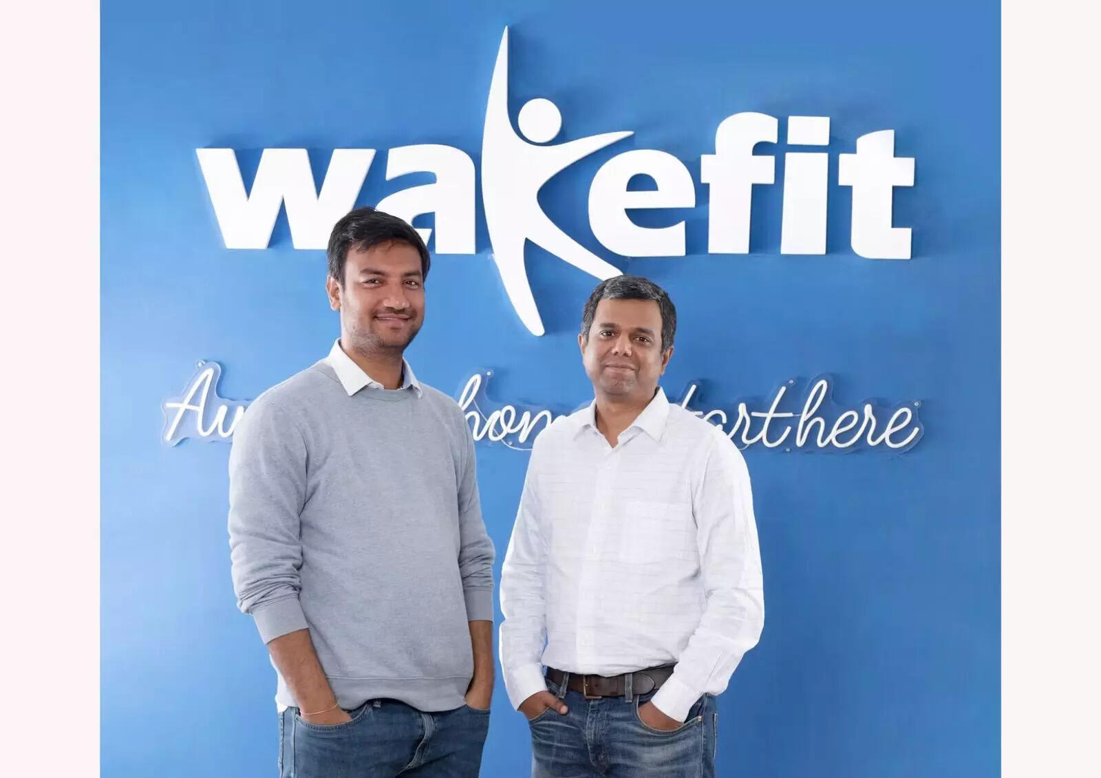 (L-R) Ankit Garg and  Chaitanya Ramalingegowda, founders, Wakefit