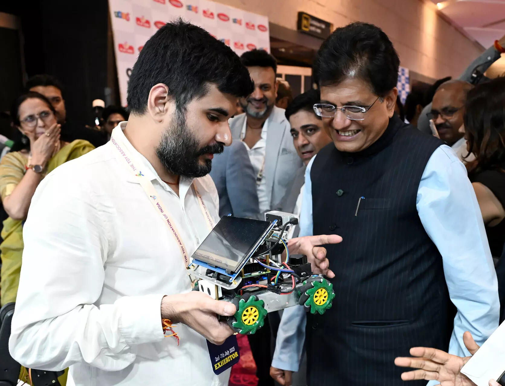 Union Minister of Commerce and Industry Piyush Goyal attends the inauguration of the 16th Toy Biz International B2B Exhibition being held from 4-7 July 2025, at Bharat Mandapam in New Delhi on Friday.