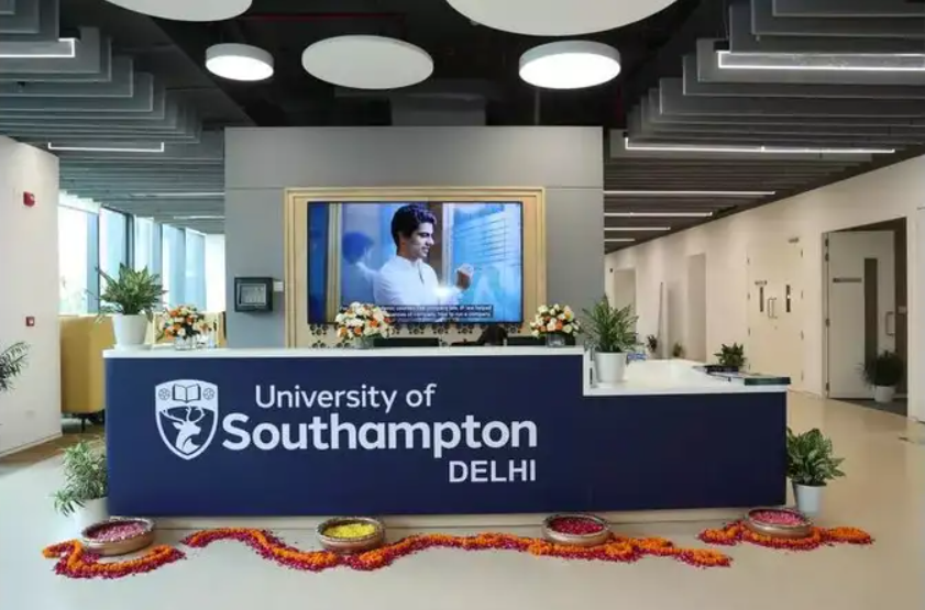 Union education minister Dharmendra Pradhan and Haryana CM Nayab Singh Saini inaugurate University of Southampton’s first India campus in Gurgaon.
