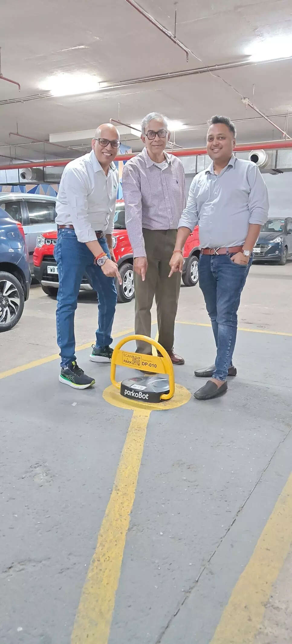 <p>Raj Kumar Bihani, CMO & Co-Founder, Animesh Mukherjee, CTO & Co-Founder, Amrit Choudhury, CEO & Co-Founder_Parkobot</p>