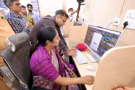 <p>Delhi Chief Minister Rekha Gupta on Tuesday visited the centre for National e-Vidhan Application (NeVA) training programme for legislators, where they learn tips on paperless functioning in the Assembly, an official said.</p>