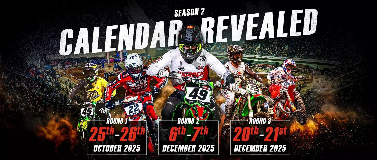<p>The Indian Supercross Racing League has announced its Season 2 calendar, promising a grander return of the country’s only stadium-based motorsport league.</p>
