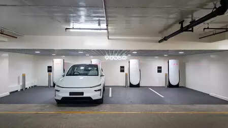 <p>Tesla has taken another significant step in its India journey by launching its first charging facility in the country on Monday.</p>