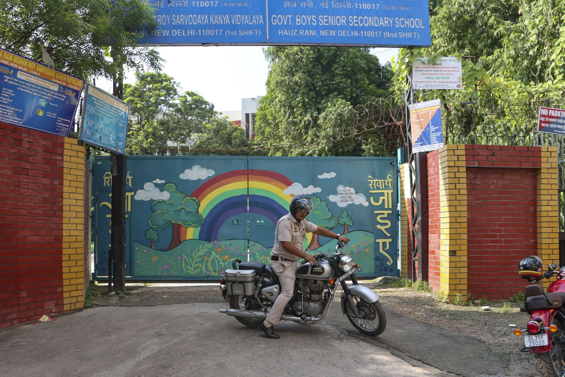 <p>According to the Delhi Fire Services, information regarding bomb threats at two schools -- SKV in Malviya Nagar and Andhra School in Prasad Nagar -- was received at 7.40 am and 7.42 am, respectively.<br></p>