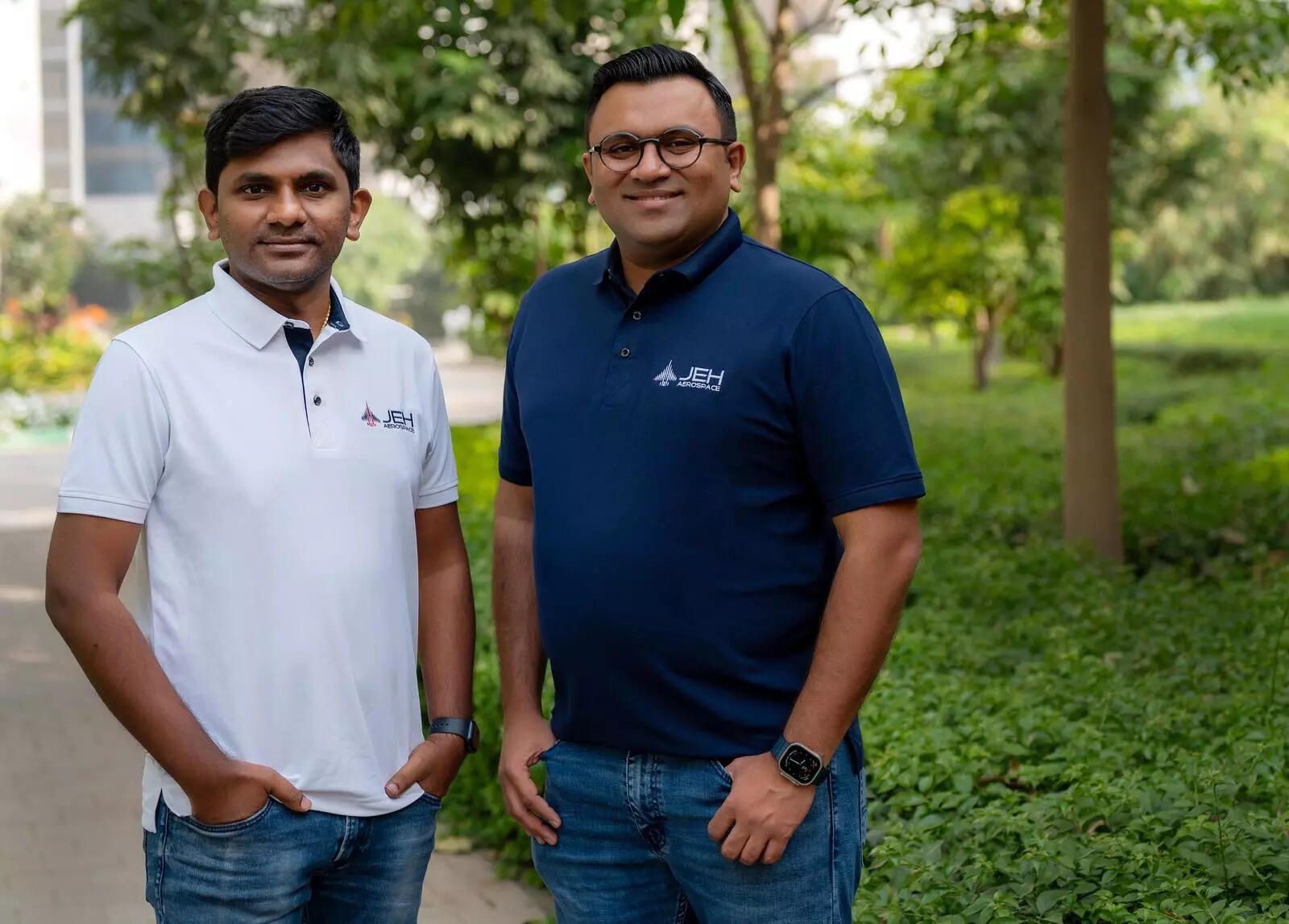 (L-R), Venkatesh Mudragalla, Vishal Sanghavi, cofounders, Jeh Aerospace