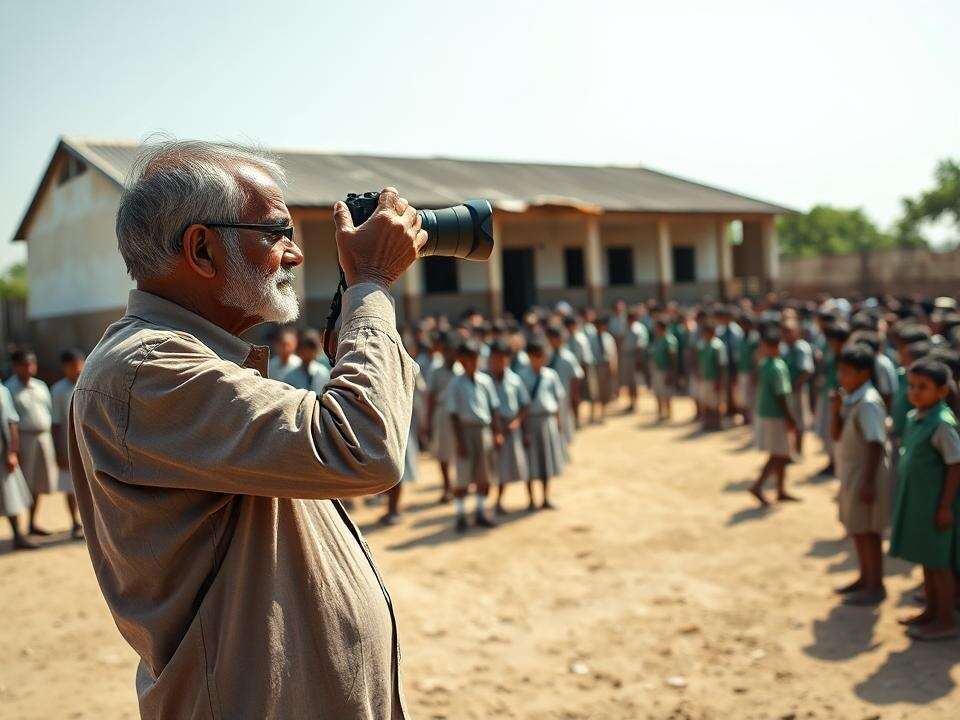 <p>Each uploaded photograph records the school's location, time and other details, enabling officials to monitor activities in real time</p>