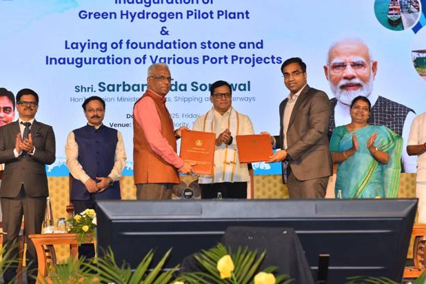 <p>Other projects launched at the port include a 400 KW rooftop solar power plant, taking the port’s total rooftop solar capacity to 1.04 MW, and a ₹24.5 crore link conveyor connecting Coal Jetty-I to the port stack yard.</p>
