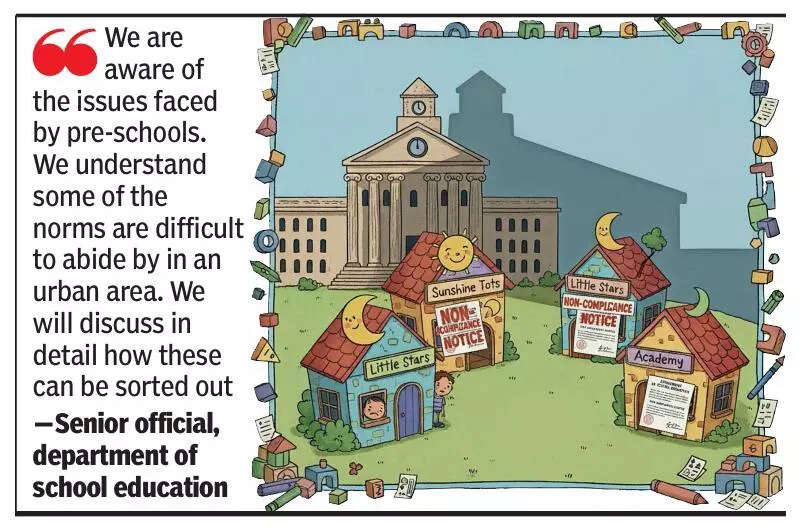 <p>However, the rules also laid out the minimum requirements for running a pre-school</p>