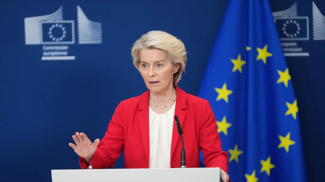 <p>European commission president Ursula von der Leyen </p>
