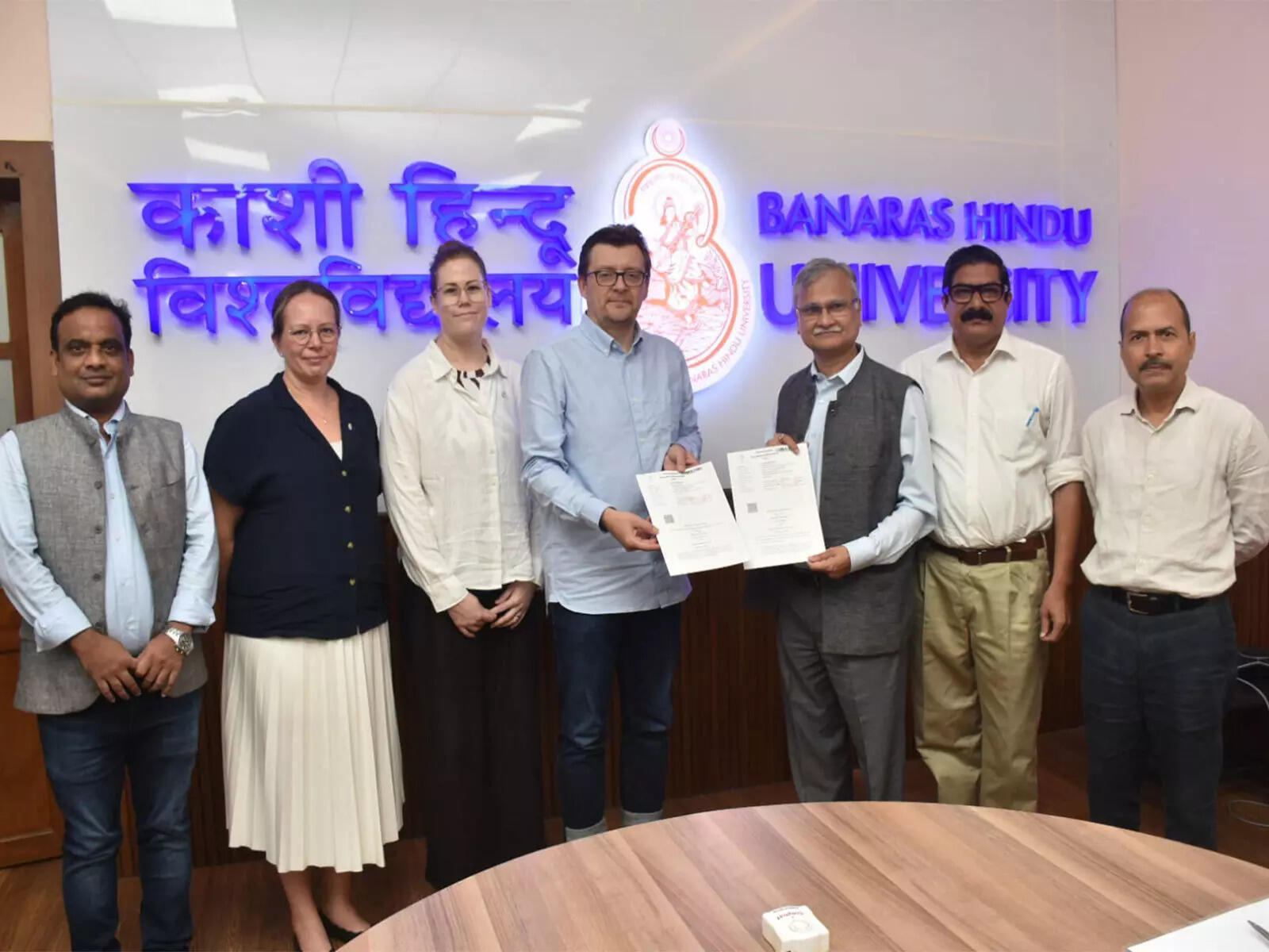 <p>The delegation from Karlstad University included Prof. Pawel Odyniec, Head of the India Studies Program; Prof. Johanna Elfgren, Director of the Faculty of Humanities and Social Sciences; and Prof. Karoliina Alegod, Professor at the Faculty of Humanities and Social Sciences. Their presence underscored the strengthening academic and cultural linkages between the two institutions.</p>