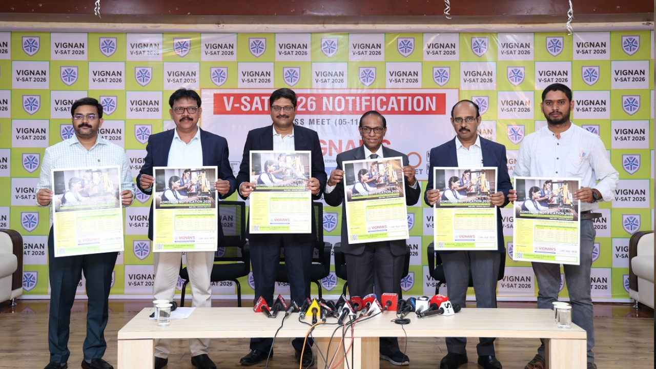 <p>Dean of Admissions Dr. K.V. Krishnakishore said V-SAT applications can be obtained from Vignan institutions across Andhra Pradesh, Telangana, and other states or applied for online.</p>