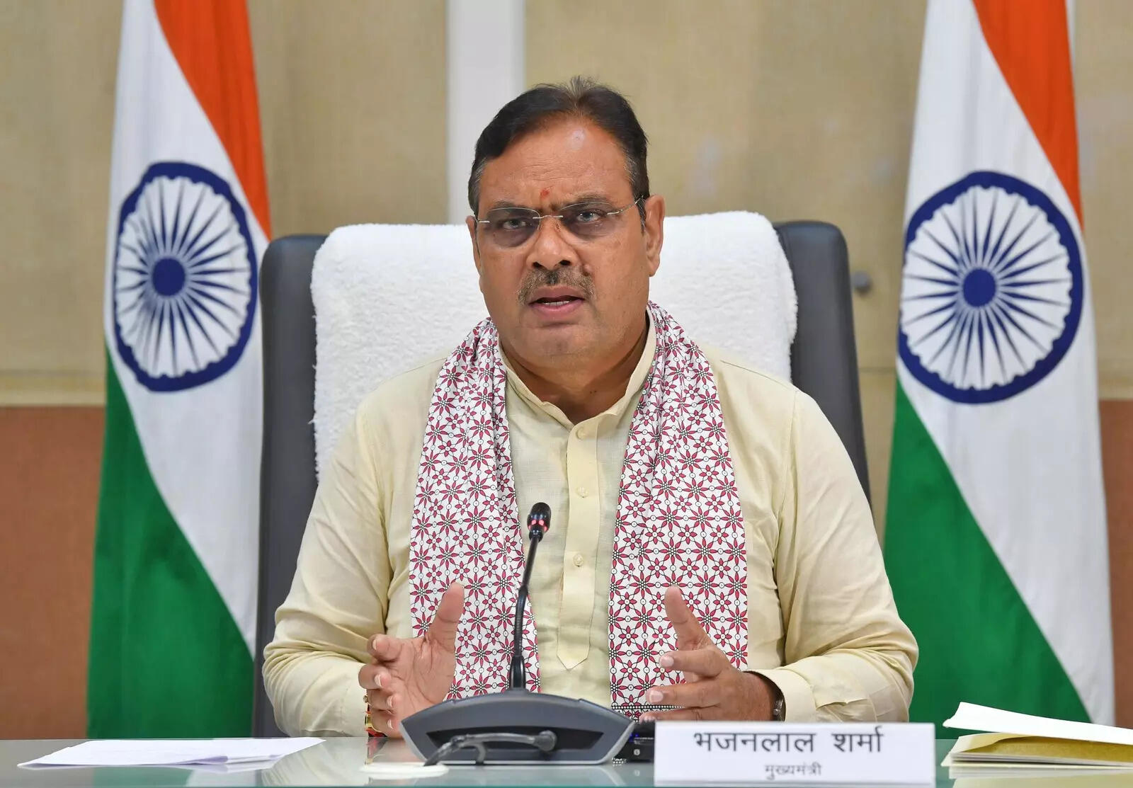 <p>Bhajan Lal Sharma, Chief Minister of Rajasthan.</p>