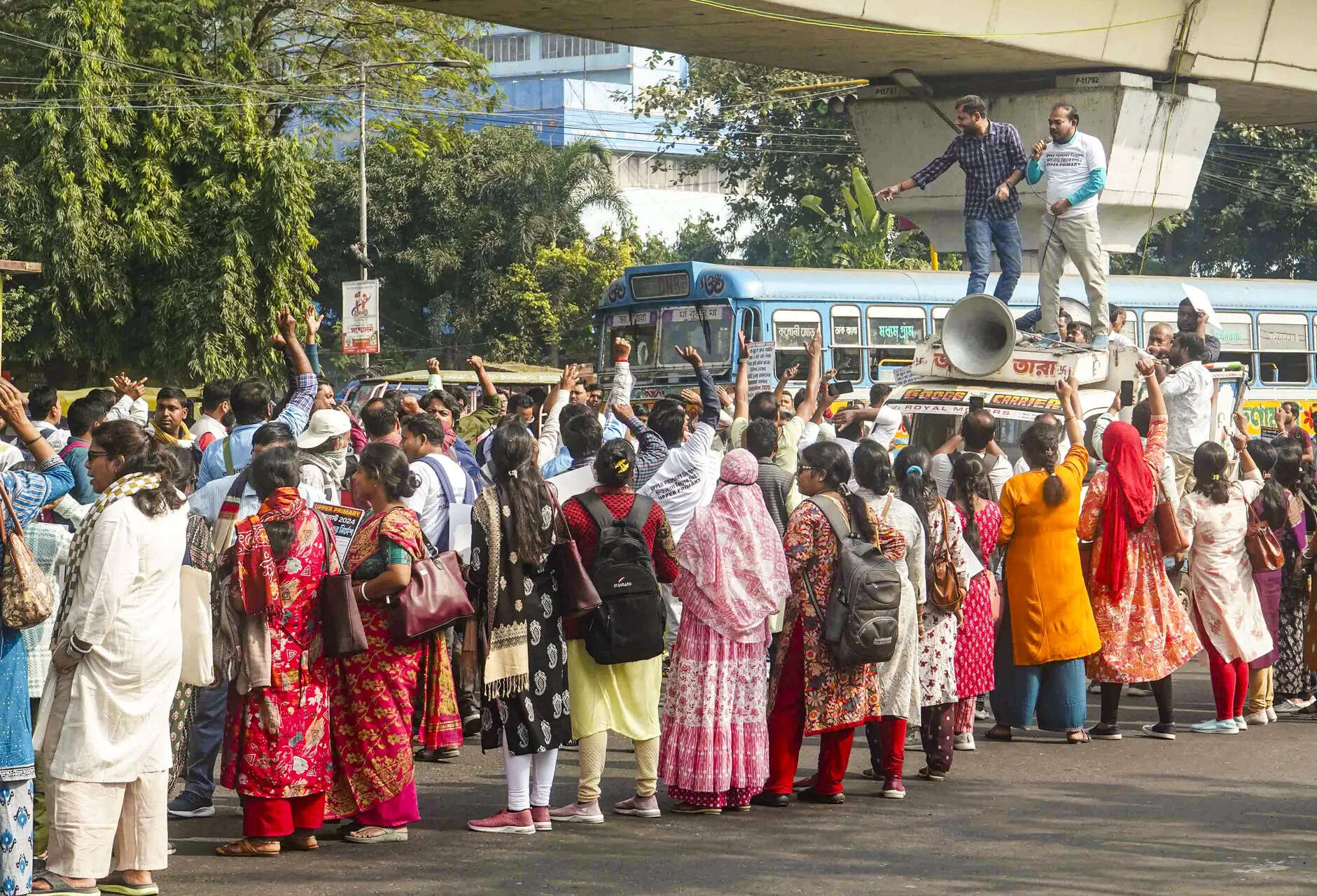 <p>Several of the affected teachers did not sleep a wink the night before and reached the court premises early on Wednesday despite knowing that the case would not be heard till the second half of the day</p>