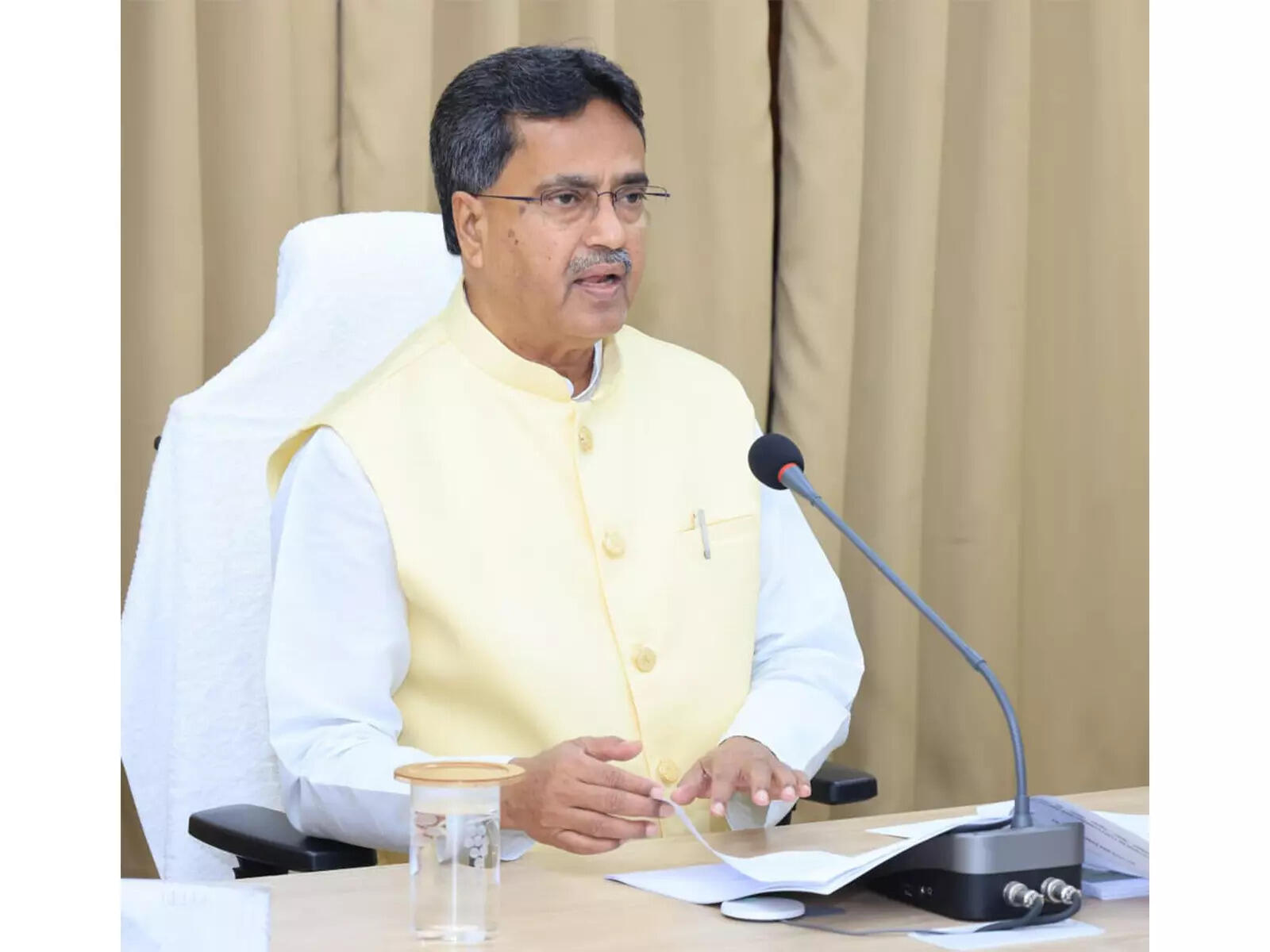<p>Addressing a programme, the CM said the government is focused on providing quality education to tribal students living in rural areas</p>