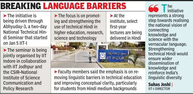 <p>Faculty members said the emphasis is on removing linguistic barriers in technical education and improving conceptual clarity, particularly for students from Hindi medium backgrounds</p>