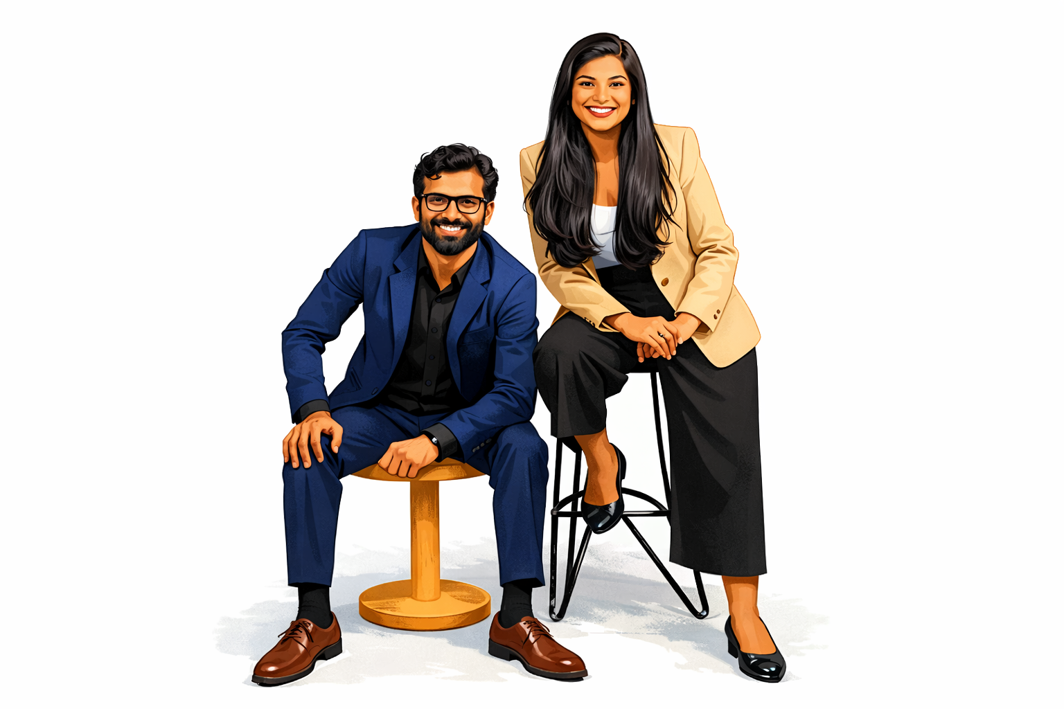 <p> Atit Jain (Co-founder and CEO) and Saumya Yadav (Co-founder), &DONE.</p><p>“><figcaption class=