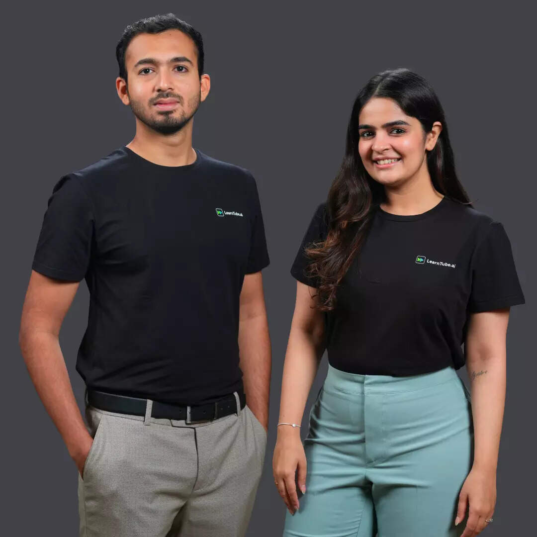 

<p>श्रोनित लधानी, सह-संस्थापक और सीईओ और गार्गी रूपारेलिया, लर्नट्यूब की सह-संस्थापक।</p>
<p>“/><figcaption class=