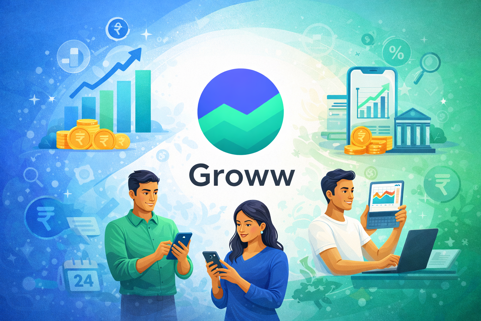 

<p>ग्रो ने अमेरिका स्थित स्टेट स्ट्रीट ग्लोबल एडवाइजर्स के साथ साझेदारी की है, जो प्राइमरी और सेकेंडरी इक्विटी के जरिए ग्रो एएमसी में 580 करोड़ रुपये तक का निवेश करेगी। </p>
<p>“/><figcaption class=