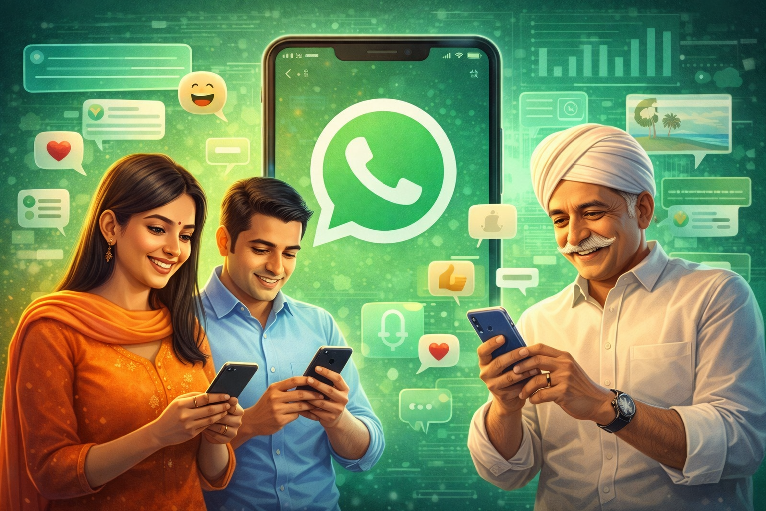 

<p>भारत में गैर-महानगरीय उपभोक्ता अपनी सभी डिजिटल जरूरतों के लिए व्हाट्सएप का तेजी से उपयोग कर रहे हैं। </p>
<p>“/><figcaption class=