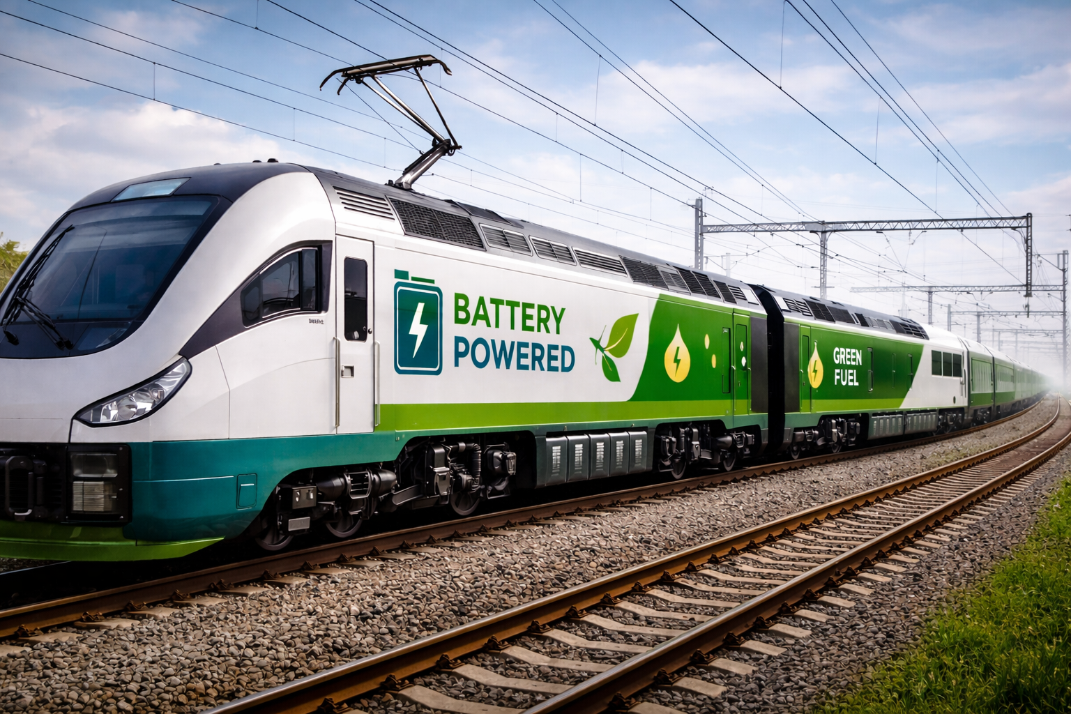 India is transitioning from diesel-powered locomotives, emphasizing the adoption of battery-operated and alternative fuel trains for shorter and medium-distance journeys.