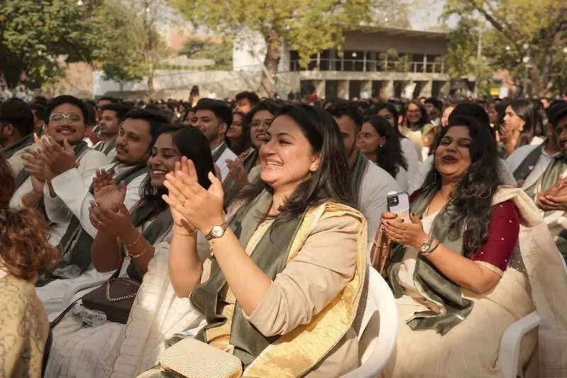 <p>Prof Ashoke Chatterjee, design educator and former executive director of NID, was the chief guest at the event</p>