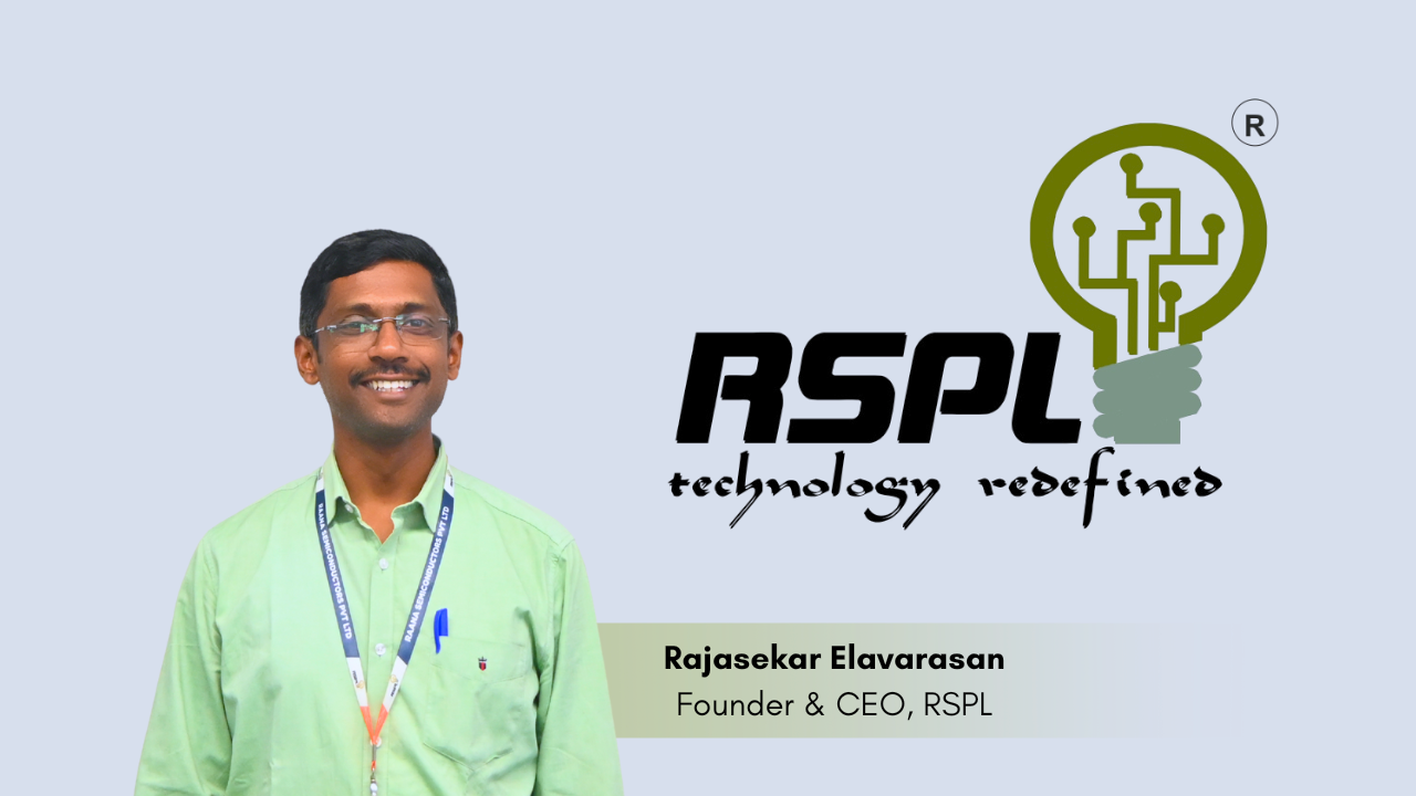 <p>Rajasekar Elavarasan, Founder & CEO, RSPL.</p><p>“><figcaption class=