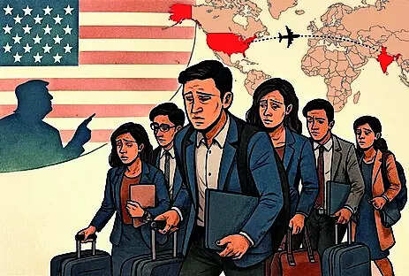 For students already in the US, the year since Trumps return was even harsher. Data from the US department of state shows around 8,000 student visas were revoked up to Dec 2025