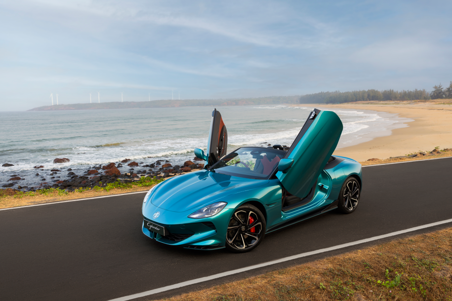 

<p>MG Cyberster Irises Cyan</p>
<p>“/><figcaption class=