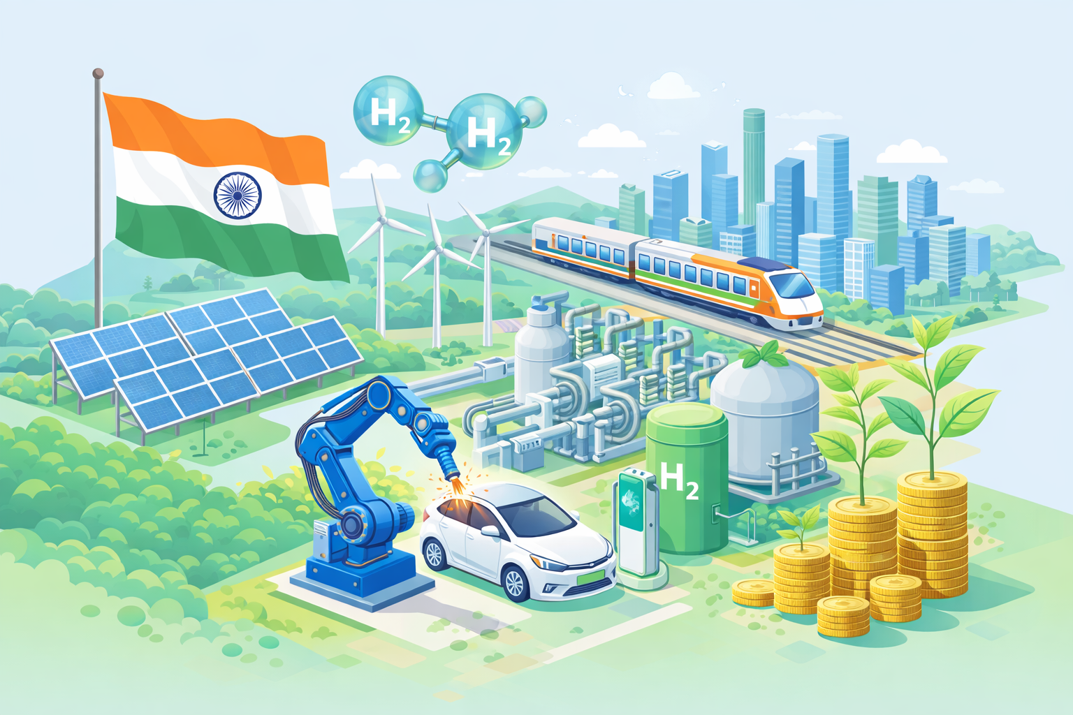 

<p>भारत का औद्योगिक विकास आर्थिक अवसर प्रदान करता है लेकिन बढ़ते उत्सर्जन के कारण पर्यावरण के अनुकूल उत्पादन की ओर बदलाव की आवश्यकता है। </p>
<p>“/><figcaption class=