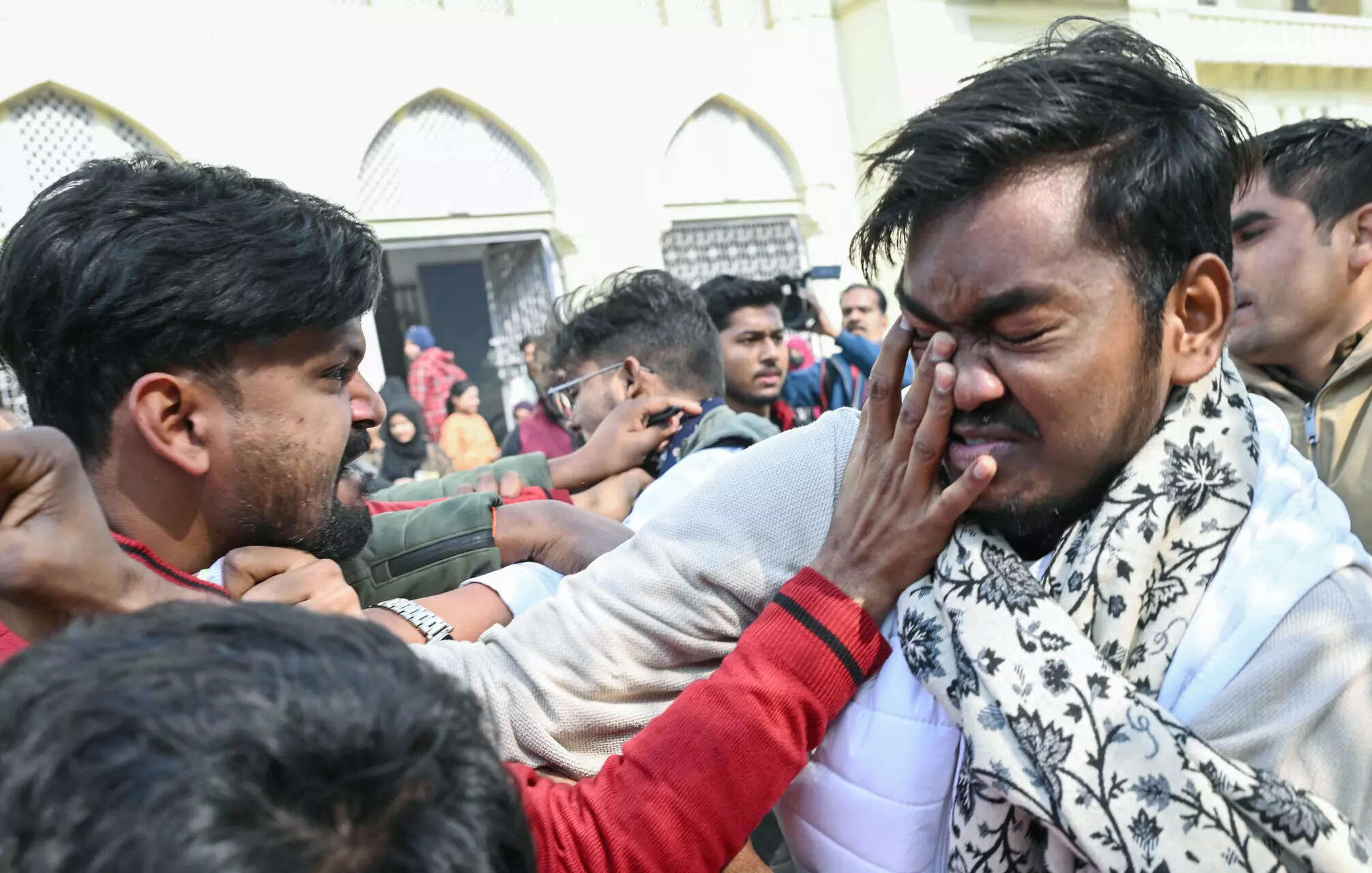 <p>Following the attack, teachers associated with Vidya Bharati and RSS functionaries held a meeting at the school, condemning the assault and alleging police inaction for nearly three days. <br></p>