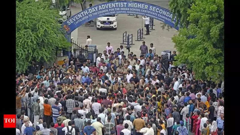 <p>Ahmedabad city DEO Rohit Chaudhary demanded a written explanation from both the principal and the administrative head</p>